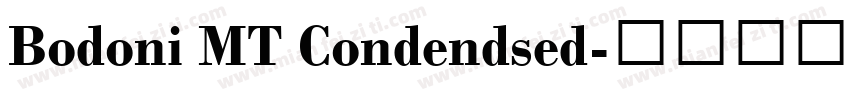 Bodoni MT Condendsed字体转换